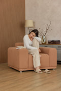 Onul Home 천연소재 패브릭 소파 1인용 - Natural Fabric Sofa 1 Seater